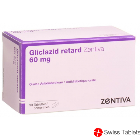 Gliclazide retard Zentiva Ret tbl 60 mg 90 pcs