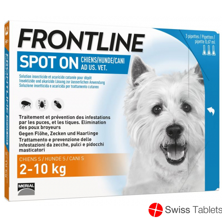Frontline Spot On Dog S List D 3 x 0.67 ml