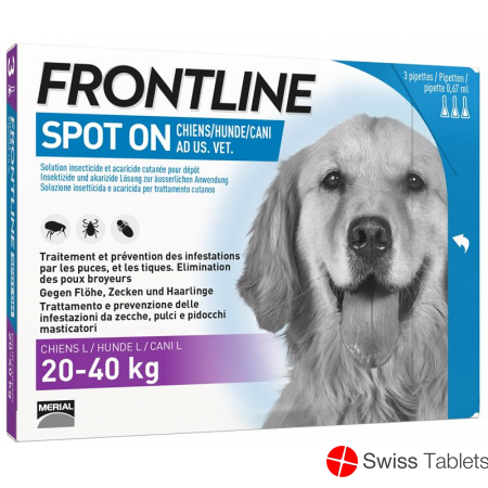 Frontline Spot On Dog L List D 3 x 2.68 ml