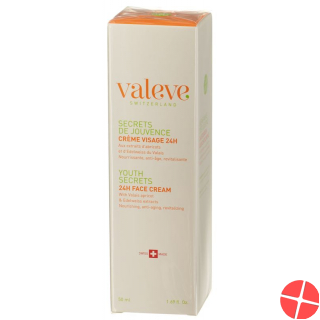 valeve crème visage 24 hours secrets jouvence 50 ml