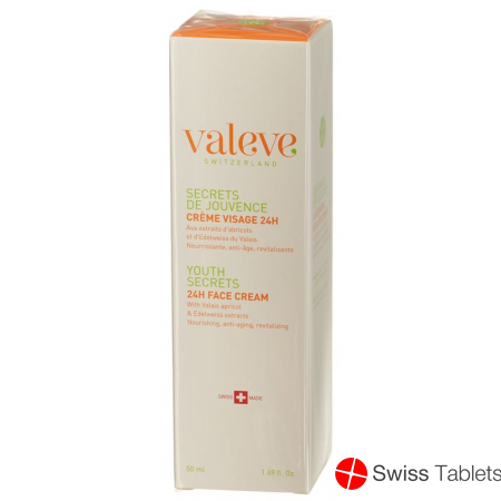 valeve crème visage 24 hours secrets jouvence 50 ml buy online