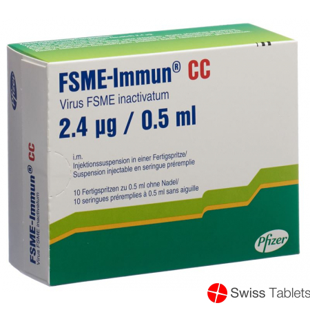 TBE immune CC Inj Susp without needle 10 Fertspr 0.5 ml