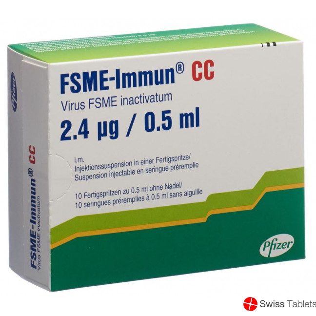 TBE immune CC Inj Susp without needle 10 Fertspr 0.5 ml