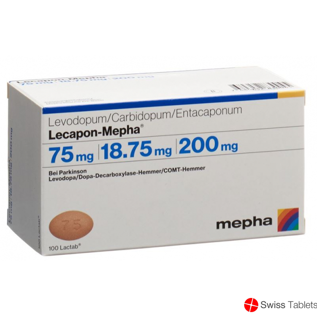 Lecapon-Mepha  75mg / 18.75mg / 200mg 100 film-coated tablets