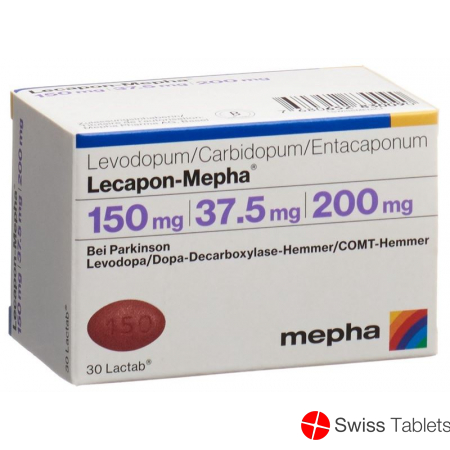 Lecapon-Mepha 150mg / 37.5mg / 200mg 30 film-coated tablets