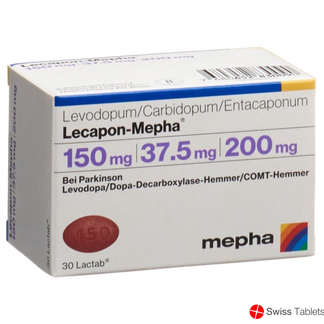 Lecapon-Mepha 150mg / 37.5mg / 200mg 30 film-coated tablets
