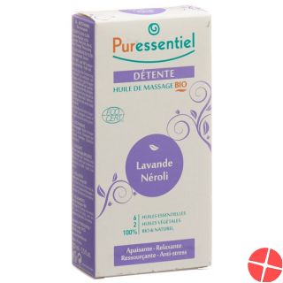 Puressentiel 100 ml relaxing lavender neroli massage oil bio