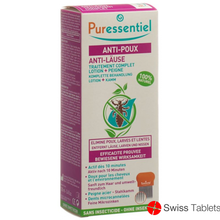 Puressentiel 100 ml anti-lice lotion with comb