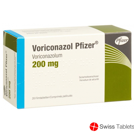 Voriconazole Pfizer Filmtabl 200 mg 28 pcs