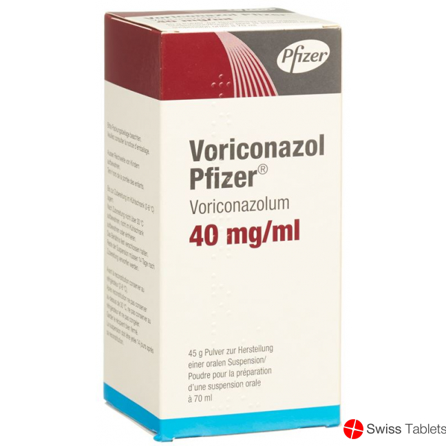 Voriconazole Pfizer PLV 40 mg / ml 70 ml