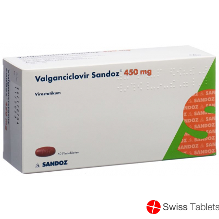 Valganciclovir Sandoz Filmtabletten 450mg 60 Stück buy online