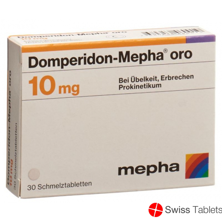 Domperidone Mepha oro Schmelztabl 10 mg 30 pcs