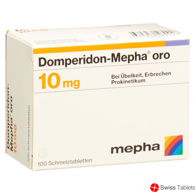 Domperidone Mepha oro Schmelztabl 10 mg 100 pcs