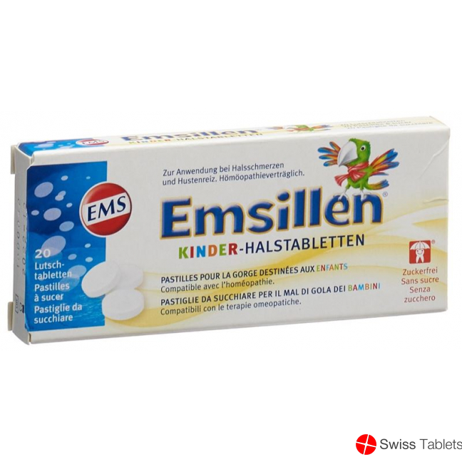 Emsillen children Halstabletten with vanilla 20 pcs