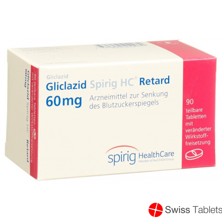 Gliclazide Spirig HC Ret Retard tablets 60 mg 90 pcs