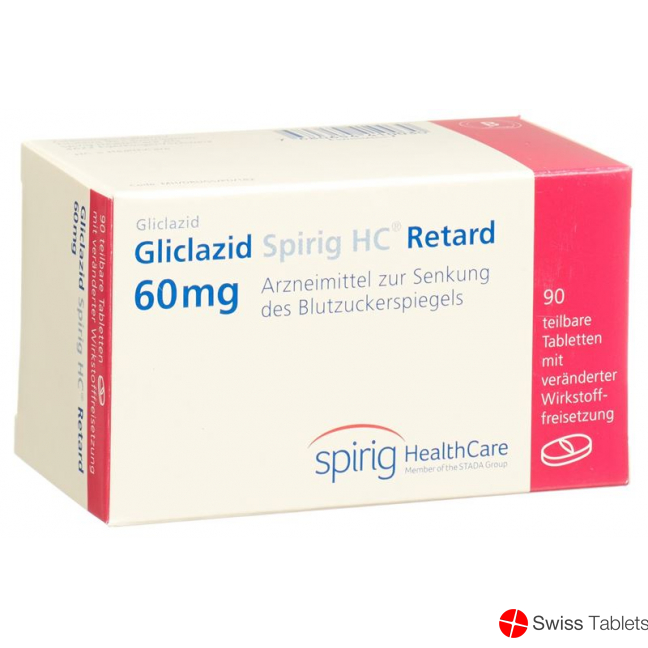 Gliclazide Spirig HC Ret Retard tablets 60 mg 90 pcs
