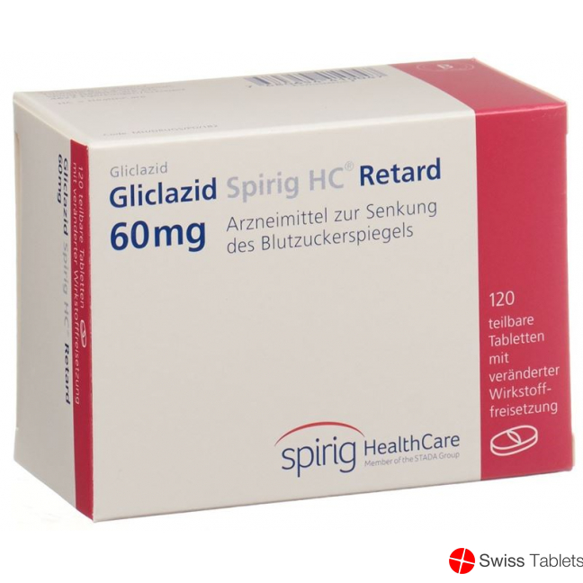 Gliclazide Spirig HC Ret Retard tablets 60 mg 120 pcs