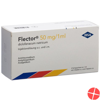 Flector Inj Lös 50 mg / 1ml syringe s.c./i.m. 3 pcs
