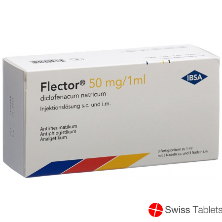Flector Inj Lös 50 mg / 1ml syringe s.c./i.m. 3 pcs