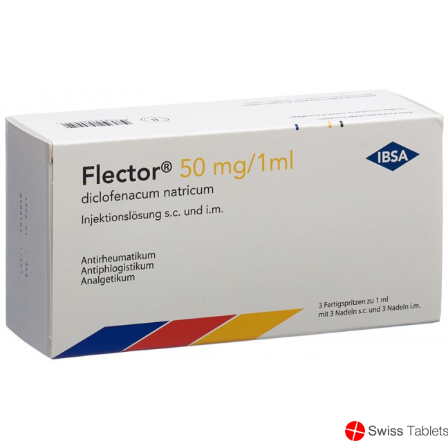 Flector Inj Lös 50 mg / 1ml syringe s.c./i.m. 3 pcs