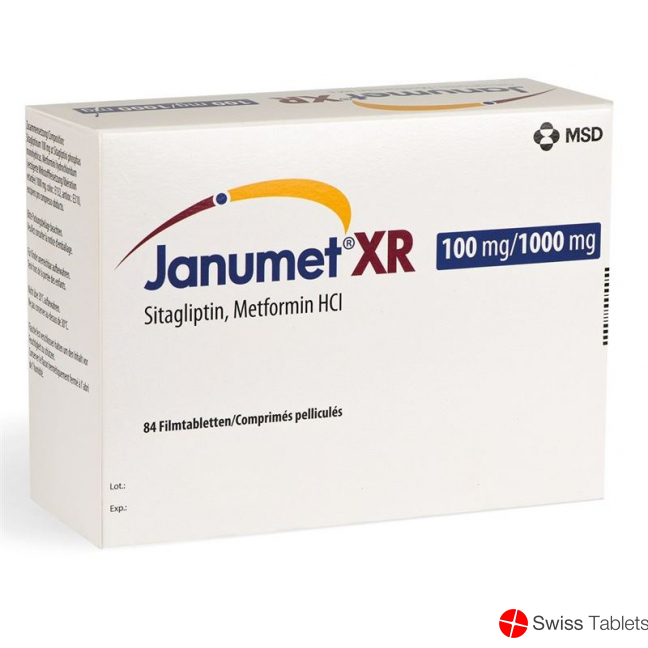 Janumet XR Ret Filmtabl 100/1000 mg Fl 28 pcs 3