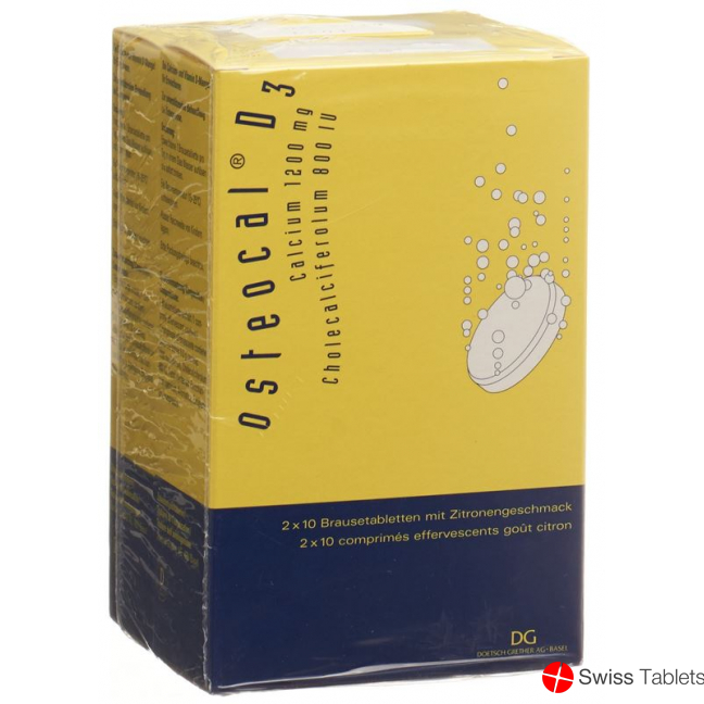 Osteocal D3 Brausetabl 1200/800 40 pcs