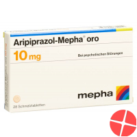 Aripiprazole Mepha oro Schmelztabl 10 mg 28 pcs
