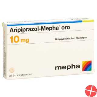 Aripiprazole Mepha oro Schmelztabl 10 mg 28 pcs