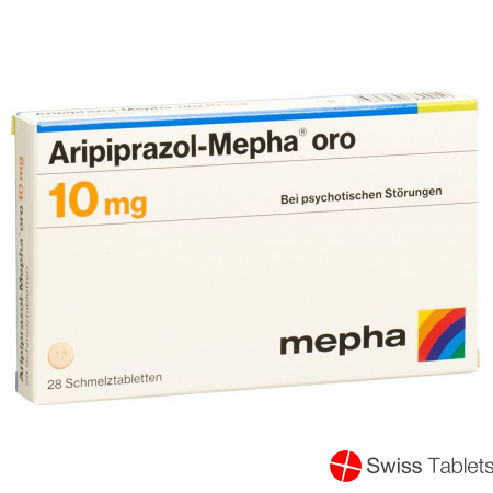 Aripiprazole Mepha oro Schmelztabl 10 mg 28 pcs