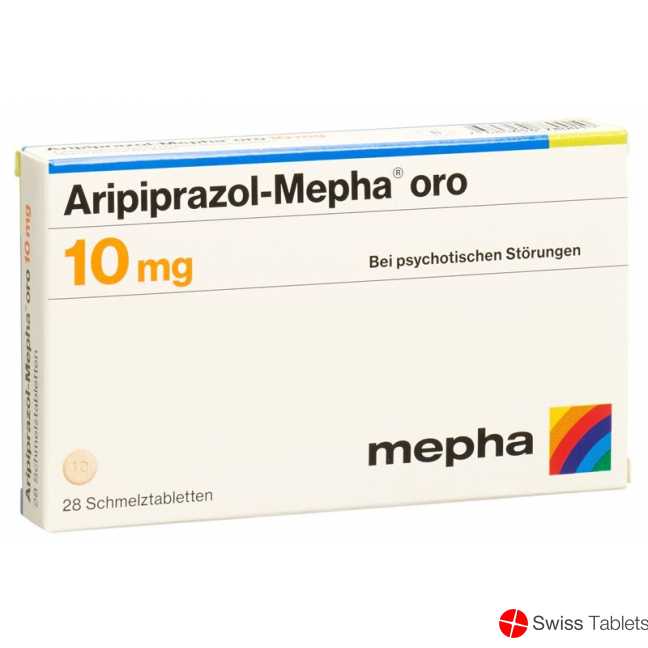 Aripiprazole Mepha oro Schmelztabl 10 mg 28 pcs