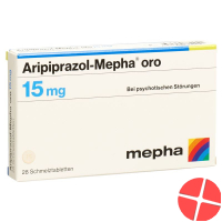 Aripiprazole Mepha oro Schmelztabl 15 mg 28 pcs