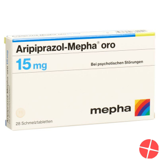Aripiprazole Mepha oro Schmelztabl 15 mg 28 pcs