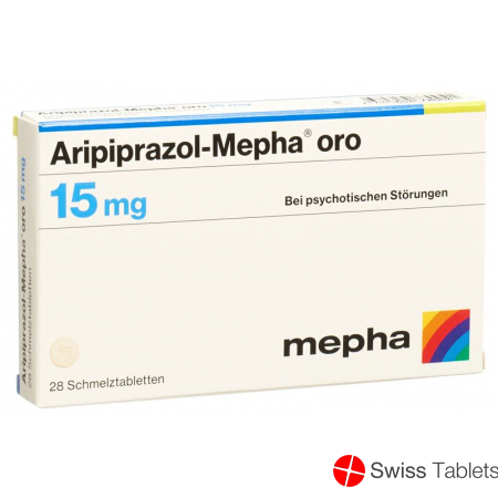 Aripiprazole Mepha oro Schmelztabl 15 mg 28 pcs
