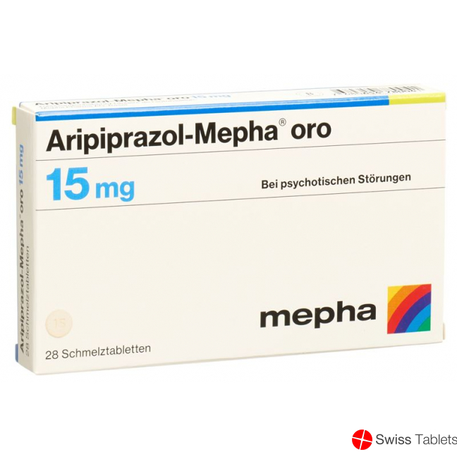 Aripiprazole Mepha oro Schmelztabl 15 mg 28 pcs