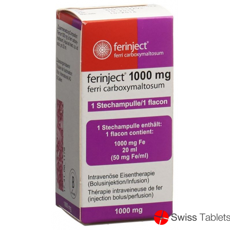 Ferinject Inj Lös 1000 mg / 20ml Durchstf 20 ml