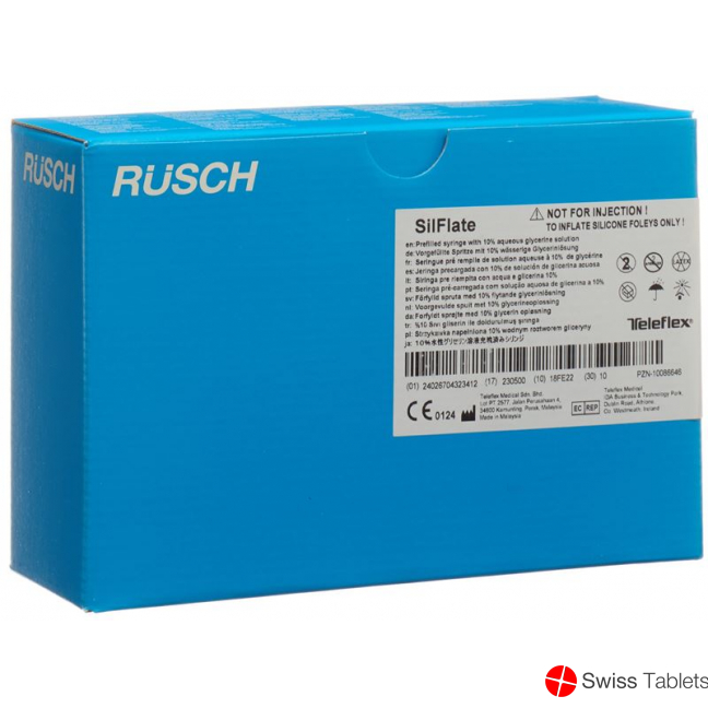 Rüsch Silflate Vorgef Spri 10% Waess Glycer 10 Stück buy online