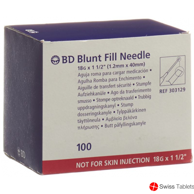BD Blunt Fill Sicherheitsaufziehkanüle 100 Stück buy online