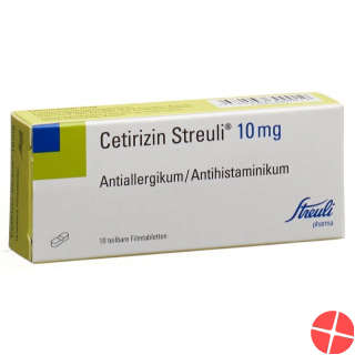 Cetirizine Streuli Filmtabl 10 mg 10 pcs