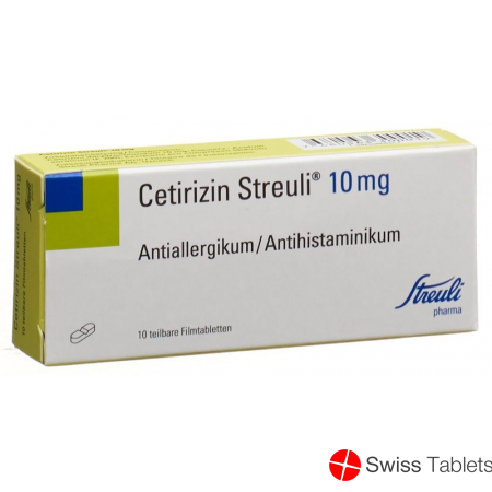 Cetirizine Streuli Filmtabl 10 mg 10 pcs