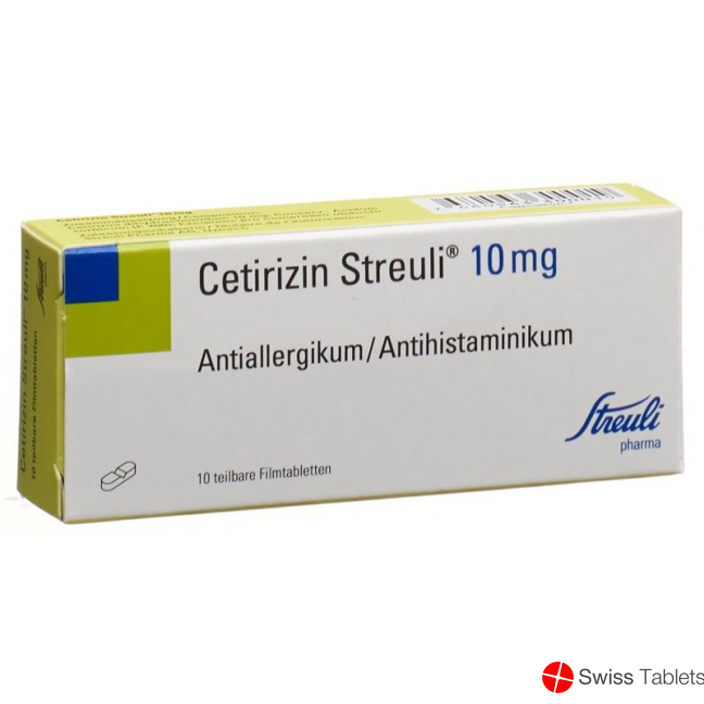 Cetirizine Streuli Filmtabl 10 mg 10 pcs