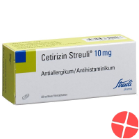 Cetirizine Streuli Filmtabl 10 mg 30 pcs