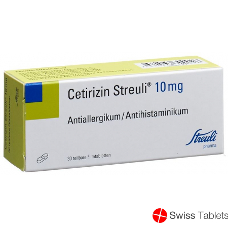 Cetirizine Streuli Filmtabl 10 mg 30 pcs