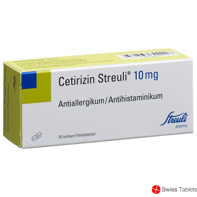 Cetirizine Streuli Filmtabl 10 mg 30 pcs