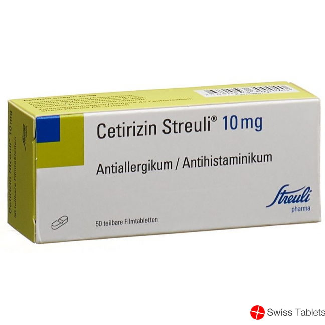 Cetirizine Streuli Filmtabl 10 mg 50 pcs