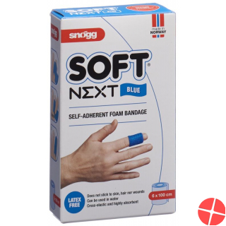 Snögg soft patch Next 6cmx1m blue