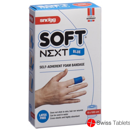 Snögg soft patch Next 6cmx1m blue
