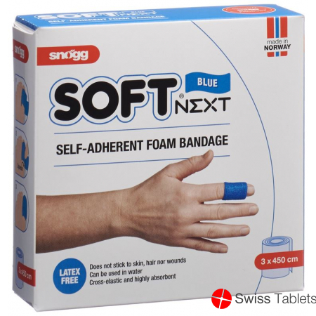 Snögg soft patch Next 3cmx4.5m blue