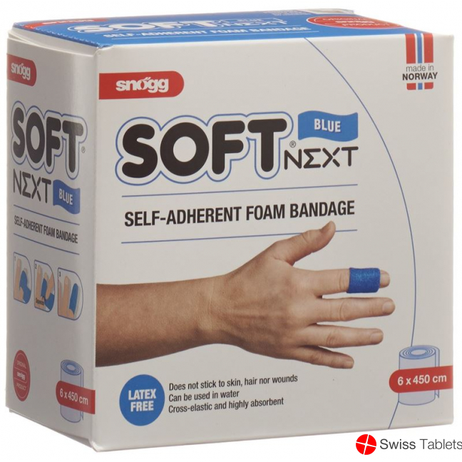 Snögg soft patch Next 6cmx4.5m blue