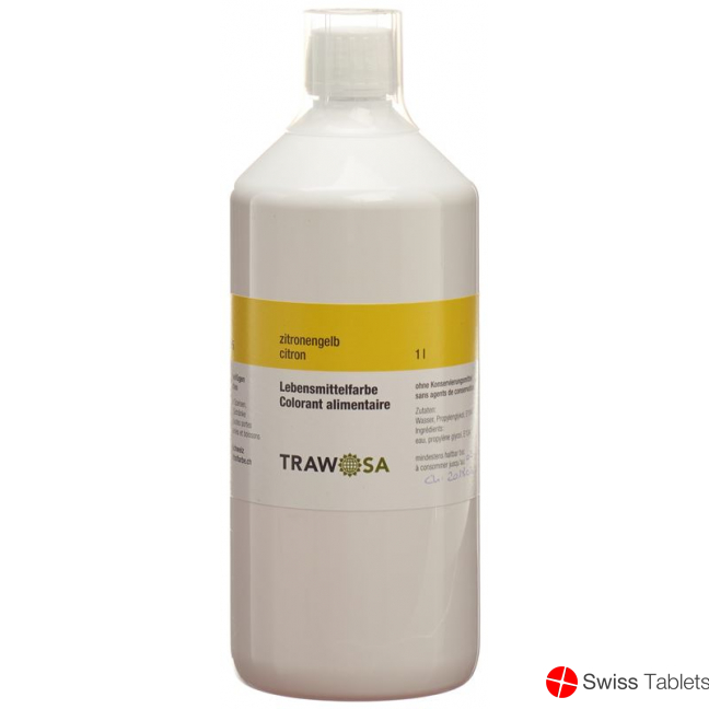 1000 Trawosa food dye lemon yellow ml