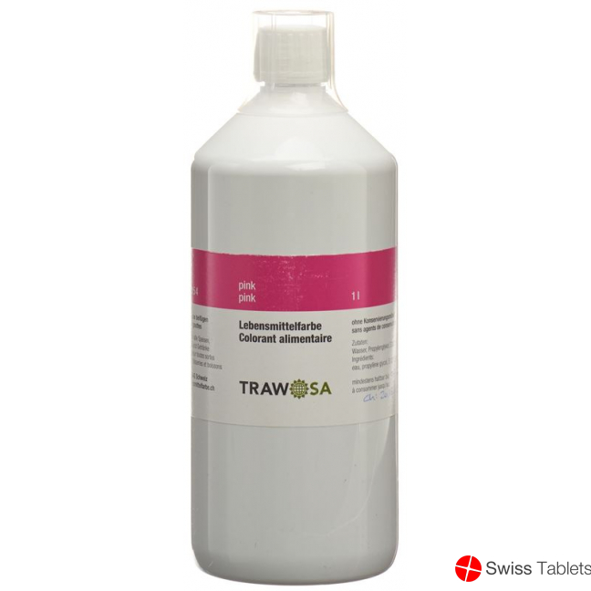 Trawosa food color pink 1000 ml